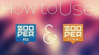 How To Use Zooper Widget Pro Easily!!!!!