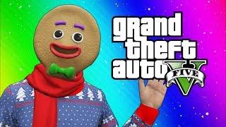 GTA 5 Online Funny Moments - Snow in Los Santos! (Snowball fights, Going to the North Pole)