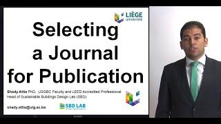 Selecting a journal for a publication