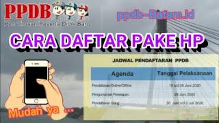 Cara Daftar PPDB online menggunakan HP untuk siswa SD dan SMP 2020