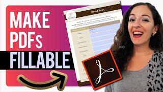 How to Make a PDF Fillable in Adobe Acrobat Pro DC 2022 | Quick & Easy!