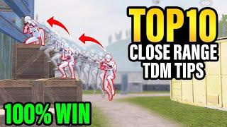 Best 10 Close Range TDM Tricks To WIN EVERY MATCH | PUBG MOBILE