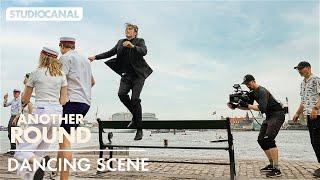 Mads Mikkelsen dancing in ANOTHER ROUND