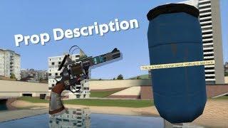 Garry's Mod - Steam Workshop Addon - Prop Description