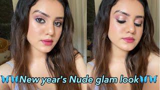 New year's nude glam makeup tutorial / Pink makeup look / kp styles