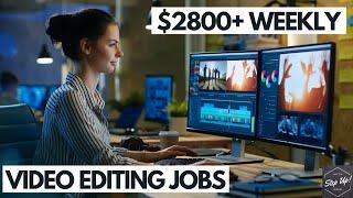 Top 5 Websites For Online Video Editing Jobs | Make $2.8K+ Per Week | Work From Home | No Investment