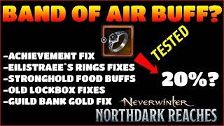 Neverwinter Mod 24 - Band Of Air BUFF Test! Low Proc Rate on Barbarian Gold Guild Bank FIX UPDATES