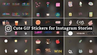 Cute GIF Stickers for Instagram Stories