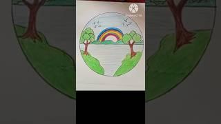 Rainbow art and drawing //Rong donau drawing #radrawingacademy #drawingideas #art