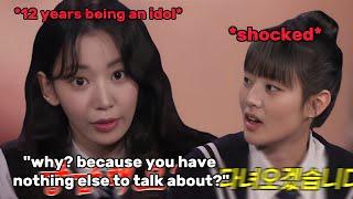 Sakura got frustrated on why Koreans always ask this question to an idol (ft. (G)I-DLE Minnie)