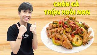 CrisDevilGamer ĂN CHÂN GÀ TRỘN XOÀI NON  | Tối nay ăn gì?