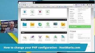 How to change PHP configuration for the primary domain and How to fix upload and PHP limit errors