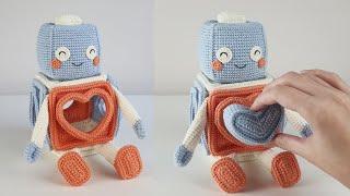 Robot shape sorter crochet pattern