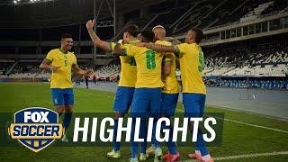 Brazil advance to Copa America semifinals with 1-0 win over Chile | 2021 Copa America Highlights