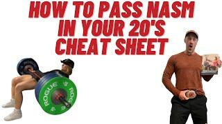 NASM Cheat Sheet 2024 Pass ASAP if you can't get a refund | Show Up Fitness CPT the BEST CPT
