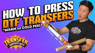 How To Press DTF (Direct to Film) Transfers on T-Shirts Step by Step Print Instructions | Warm Peel