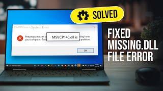 How To Fix Dll File Missing Error On Windows 10 PC | Fix Dll Missing Problem