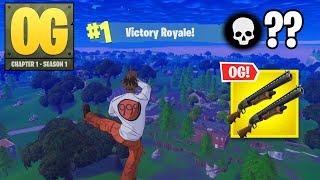 Fortnite OG | High Kill Solo Ranked Win DOUBLE PUMP Gameplay (Chapter 1 Season 1)