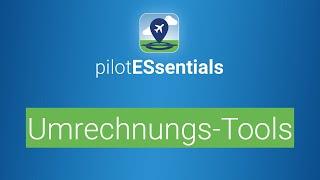 Umrechnungstools in pilotESsentials