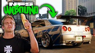 NFS Unbound - Paul Walker Nissan Skyline GT-R R34 | Fast and Furious Car Build