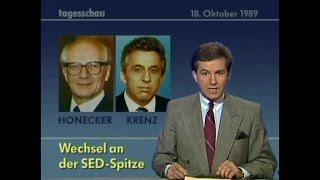 Vor 25 Jahren: TV-Berichte (Teil 6) über "DDR-Wende" in "TAGESSCHAU" vom 15.10. bis 31.10.1989