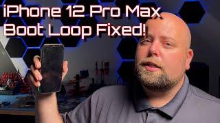 iPhone 12 Pro Max Boot loop repair (Fixed) Face ID Retained!