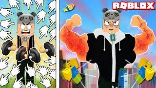 Tıkla, Kas Geliştir ve Noob Adamları Döv!! - Panda ile Roblox Easy Muscle Clicker