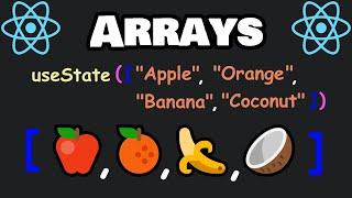 React JS how to update ARRAYS in state 
