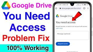 google drive you need access problem | how to fix you need access google drive
