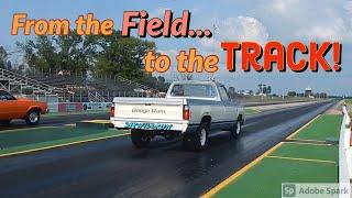 1980 Dodge D150 318 hits Test and Tune at the Track!  Drag Trucks first time out !!