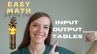 INPUT OUTPUT TABLES [Find patterns or rules and write equations] 5th Grade Math