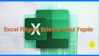 Microsoft Office Excel filigran nasıl eklenir