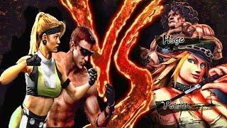 Johnny Cage and Sonya Blade Vs Hugo and Poison