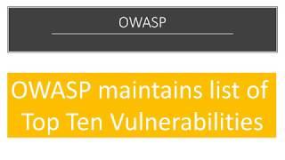 CISSP Review Program - WEB Application Vulnerabilities