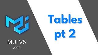 MUI V5: Tables pt 2 (Sorting, Checkboxes, Pagination)