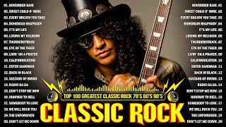 Classic Rock 70s 80s 90s Full Album ️ Metallica, Aerosmith, ACDC, Nirvana, Bon Jovi, U2, GNR, Queen