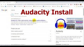 How To Install Audacity On Windows 10