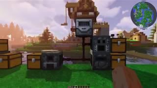 Modded Minecraft 1.12.2 EnderIO basic power with Simple Stirling Generator