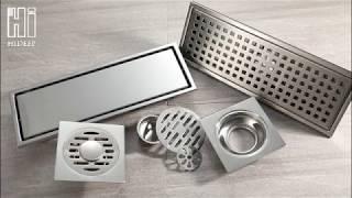 HIDEEP Bathroom floor drain — 304 stainless steel floor drain