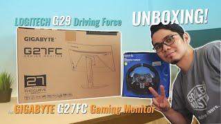 VLOG: LOGITECH G29 Driving Force UNBOXING ft. GIGABYTE G27FC Gaming Monitor [Ph]