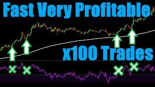 HIGH PROFIT 1 Minute Chart Scalping Strategy Proven 100 Trades - RSI+ 200 EMA+ Engulfing