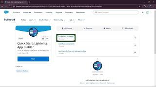 Create Your First Page || Quick Start: Lightning App Builder || Salesforce Trailhead