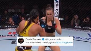 UFC Fighters React to Erin Blanchfield Beating Talia Santos at UFC Singapore