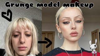 grunge model makeup