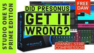 Studio One V5 Channel Strip Compressor Test. Did PreSonus Get it Wrong?