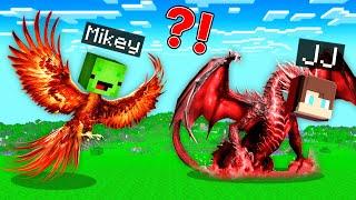 Speedrunner Morph to Dragon Speedrunner vs Hunter Morph to Phoenix : JJ vs Mikey in Minecraft Maizen