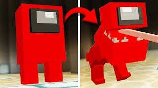 DEFEATING Secret Among Us forms in Minecraft!