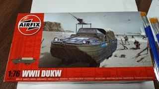 Airfix WWII DUKW 1/76 Box Open & Build