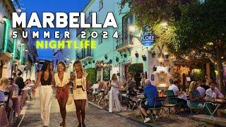 MARBELLA SUMMER NIGHTLIFE SPAIN 2024  AUGUST UPDATE Costa del Sol | Málaga [4K]