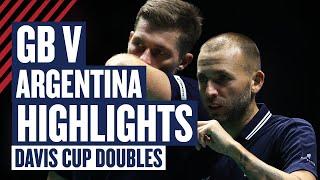 Highlights - Dan Evans & Neal Skupski v Gonzalez & Molteni  | GB v Argentina - Davis Cup 2024